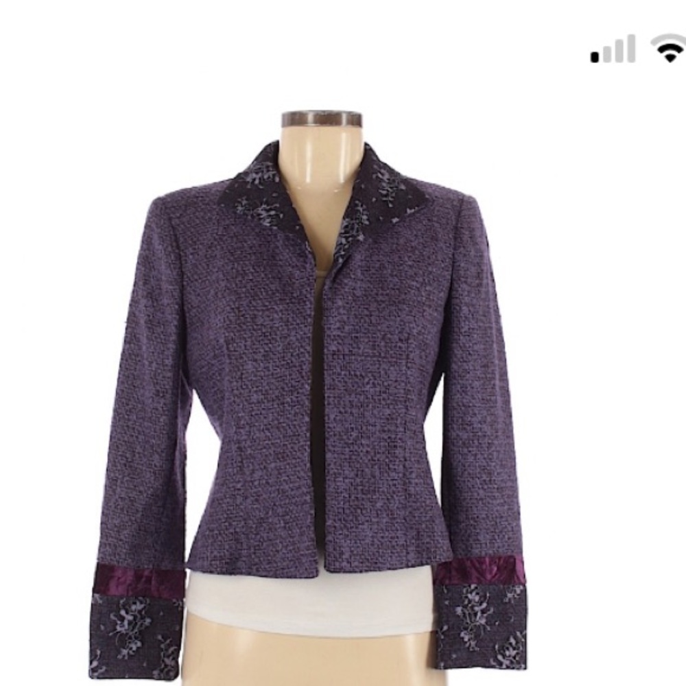 Purple wool jacket